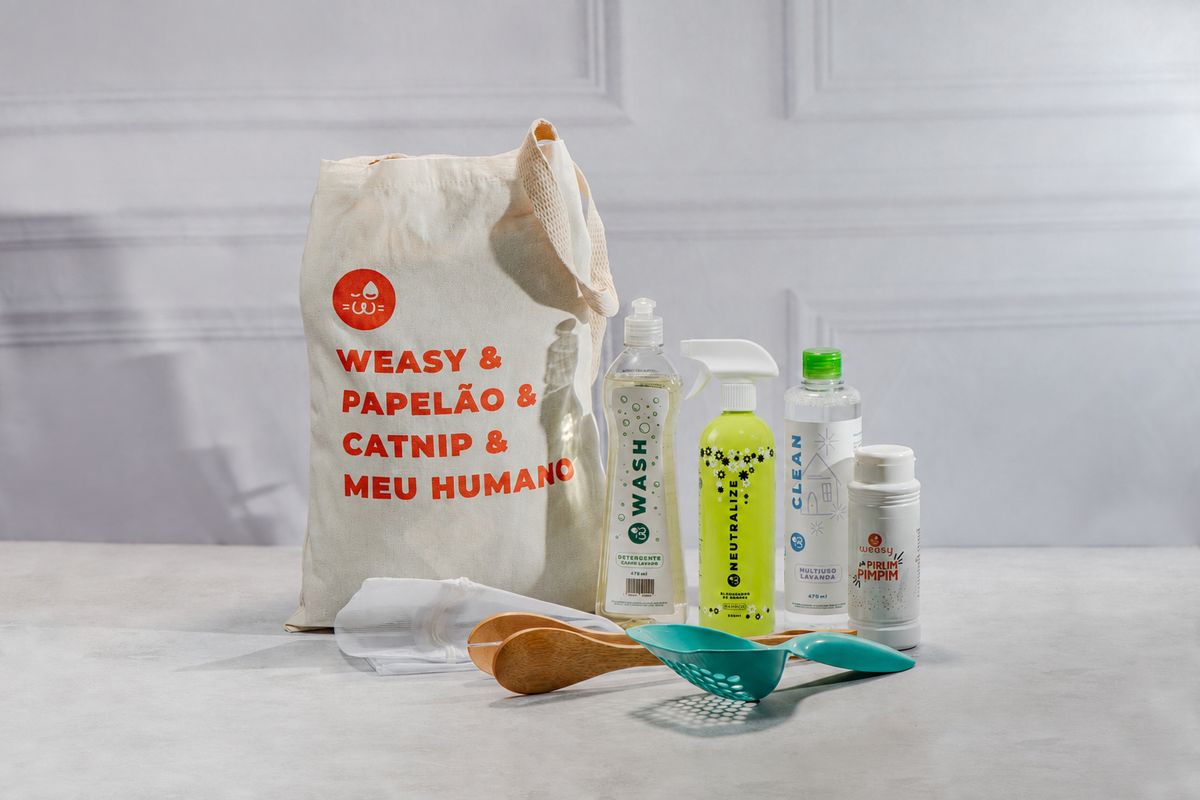 Kit Limpeza Weasy Gato