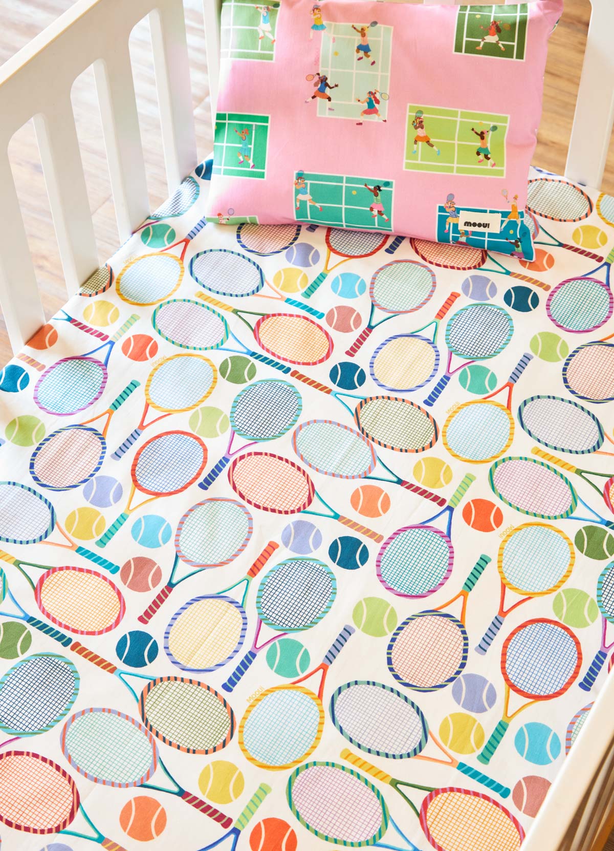 Jogo de Cama Berço Duo – Tenis Clube Rosa