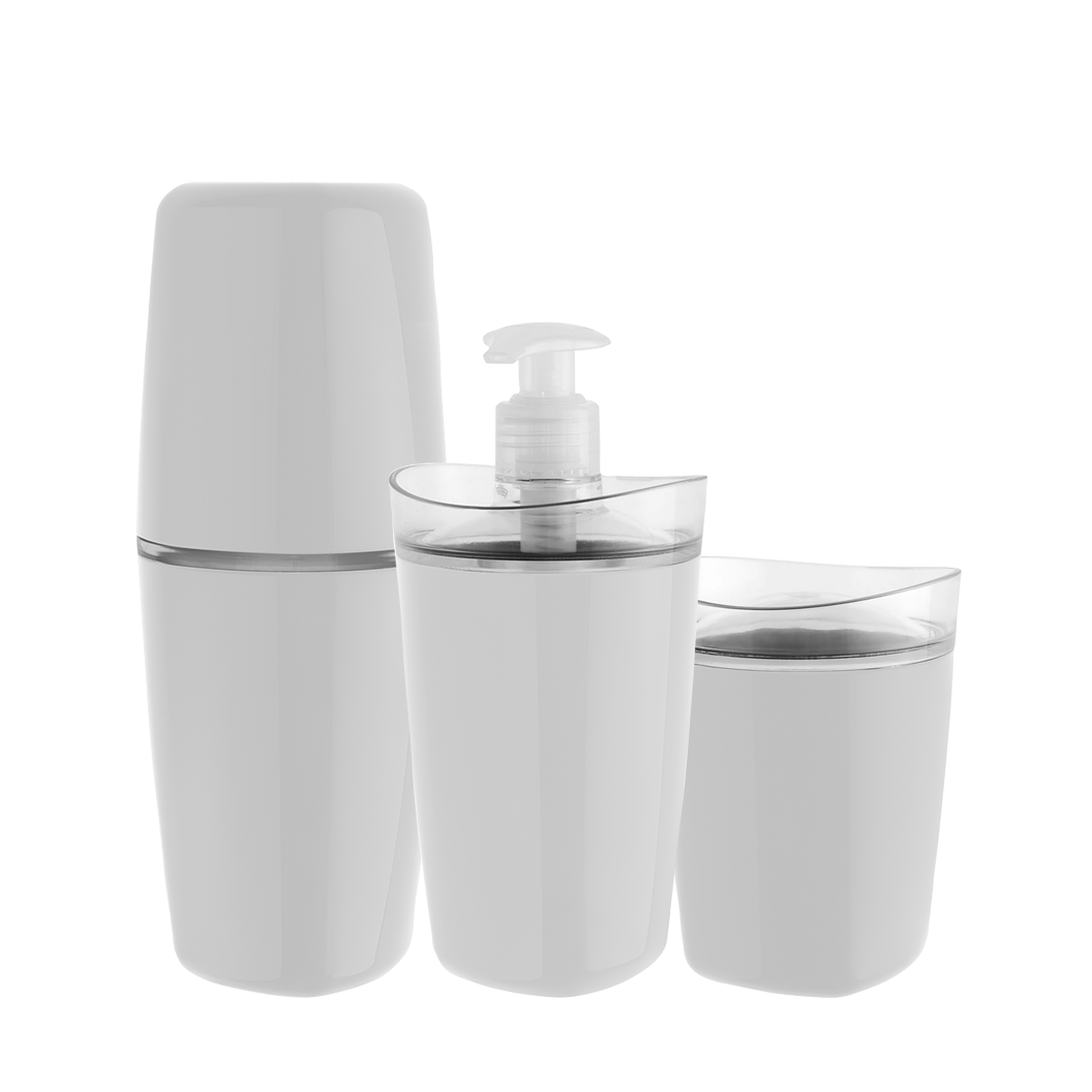 Kit banheiro completo Ou 3 peças Linha Tule - Ou