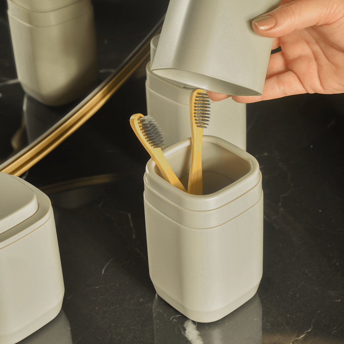 Kit de acessórios de bancada Ou 3 peças Linha Aura - Ou