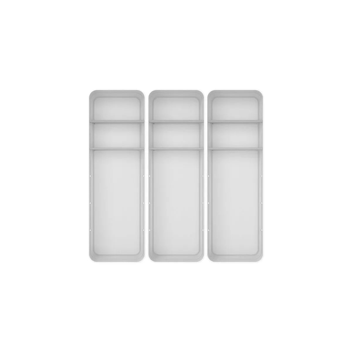 Kit de organizador de gavetas com 2 divisórias Ou 3 peças Linha Logic - Ou