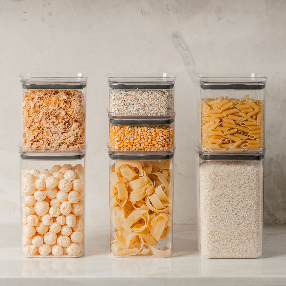Kit de potes herméticos Ou 3 peças Linha Block - Ou
