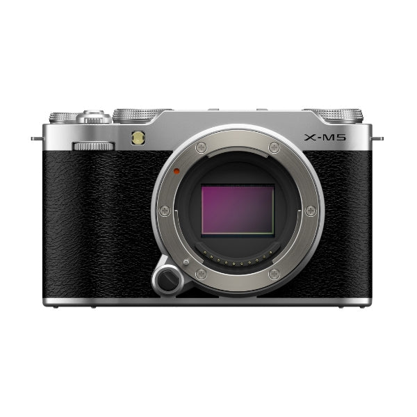 Kit Câmera Digital Fujifilm X-M5 Prata + Lente Zoom Fujifilm Fujinon XC15-45mm F3.5-5.6 OIS PZ