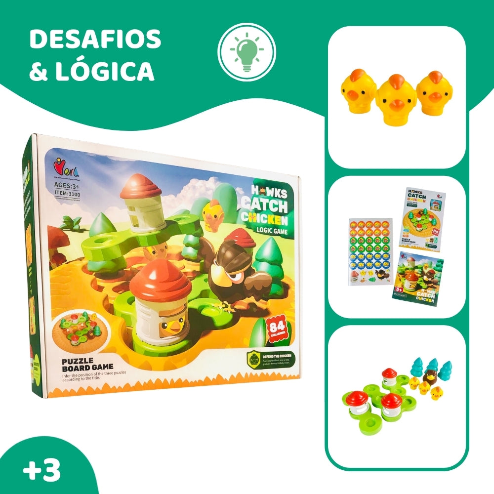 Hawks Catch Chicken - Jogo de Tabuleiro
