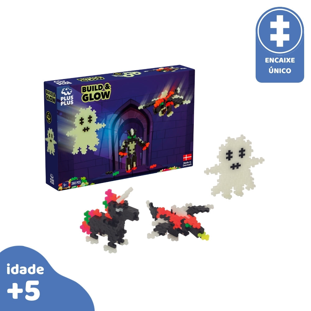PlusPlus 360pcs Brilha no escuro