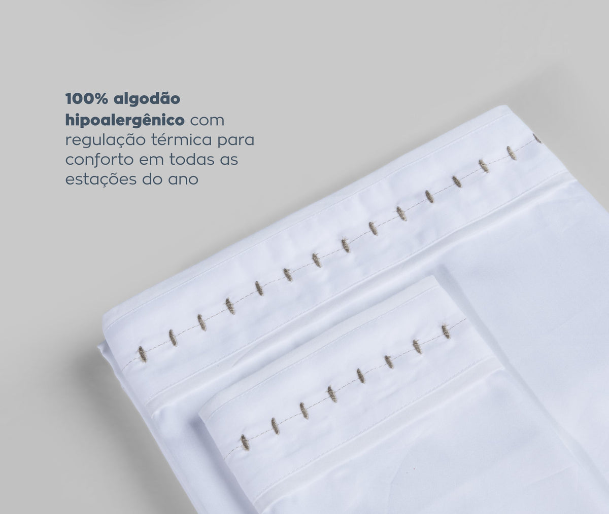 Jogo de lençol Zissou Linea Cinza