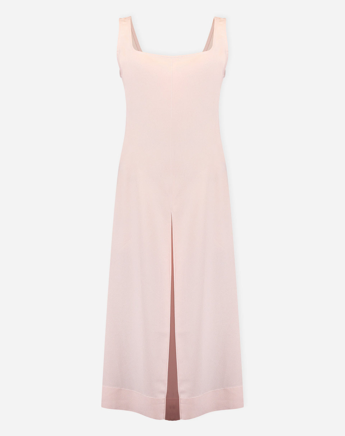 Vestido Regata Alfaiataria Midi - Rosa Claro