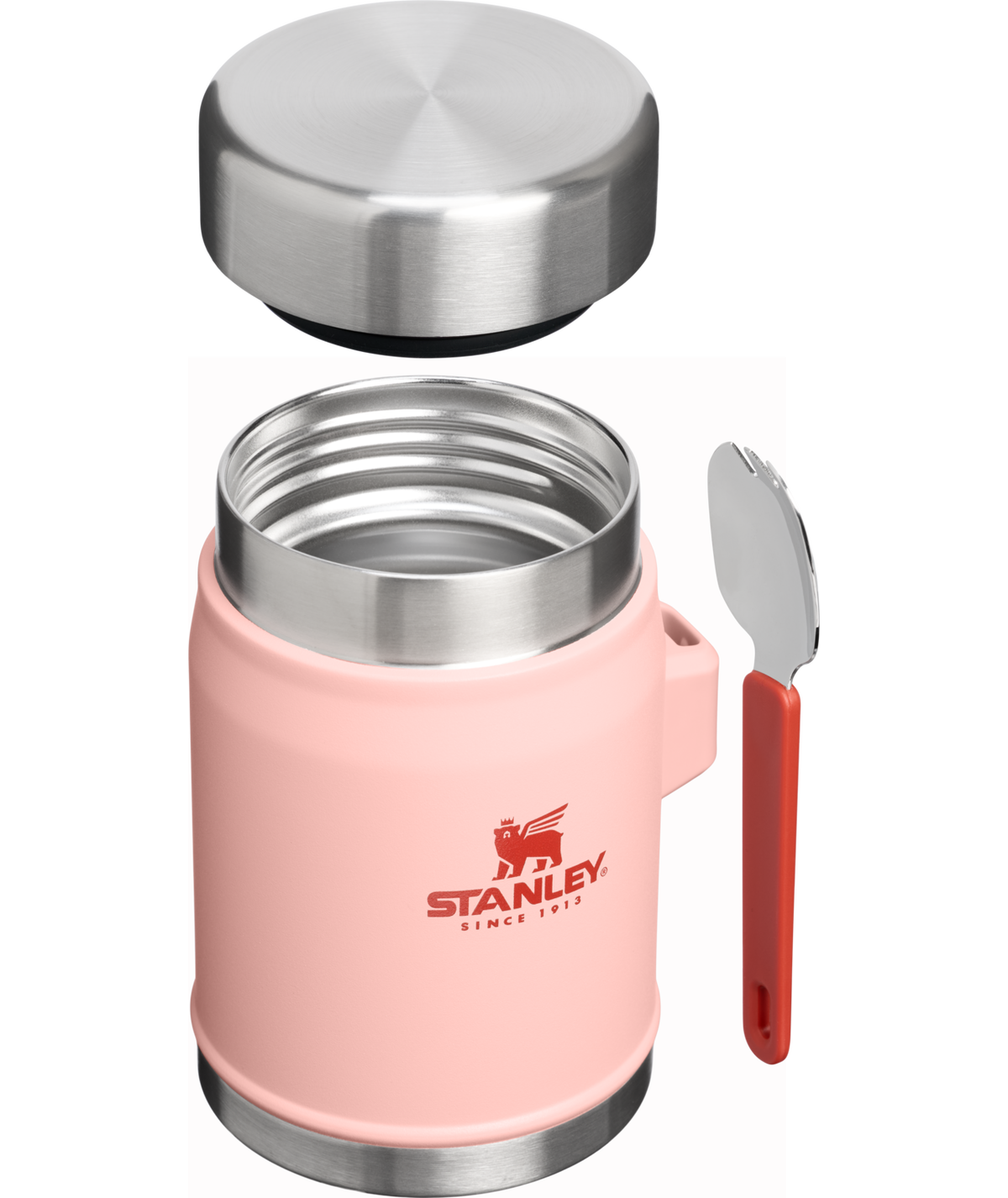 Pote Térmico com Garfolher Peach Rose | 414ml