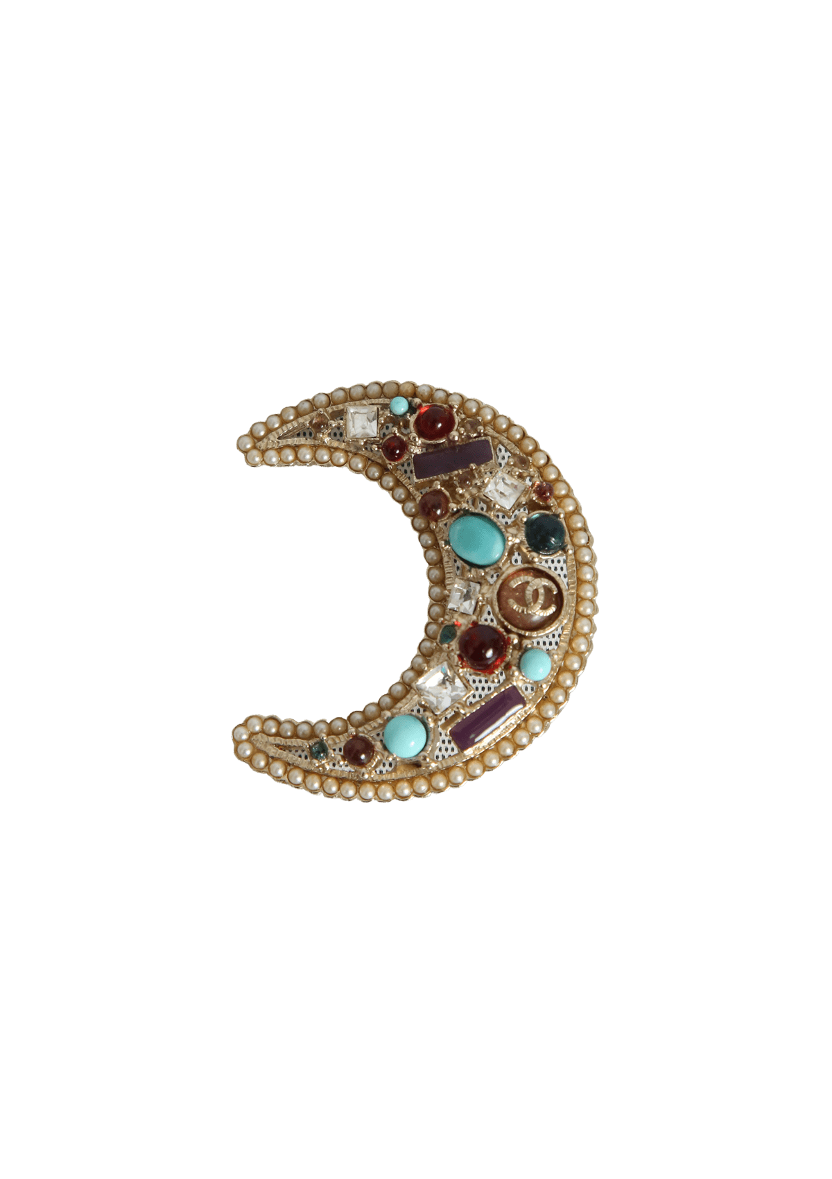 CC MOON BROOCH