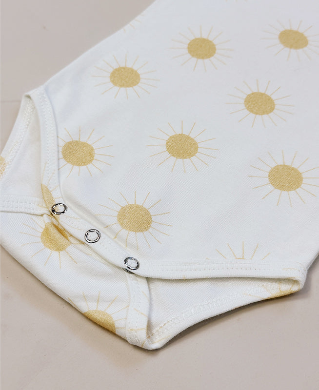 Conjunto Body Manga Curta e Calça Bebê Unissex | Solar