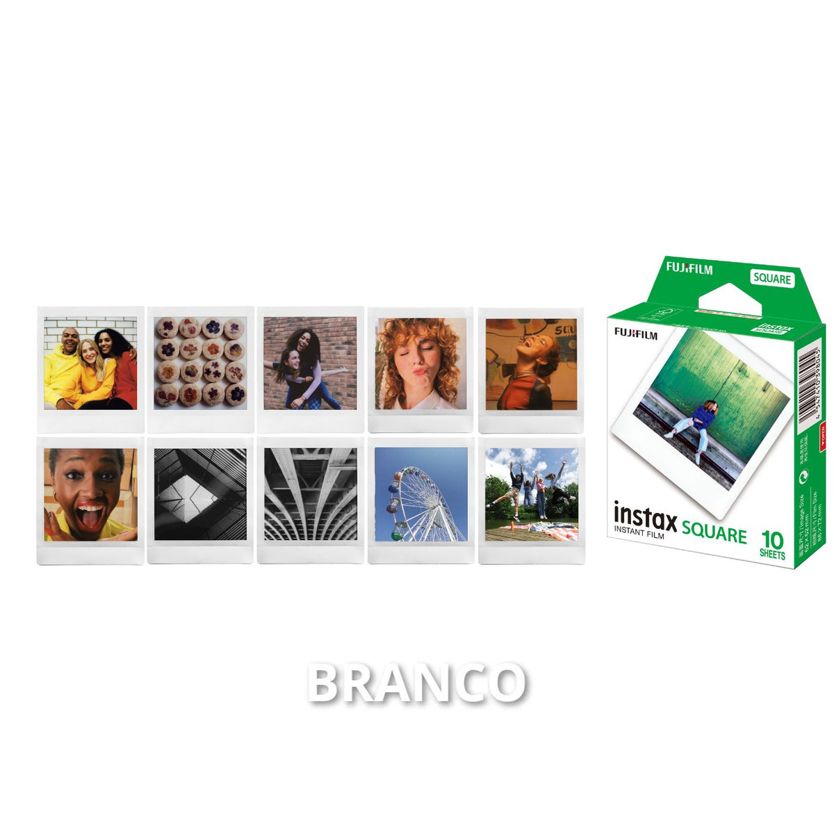 Combo Álbum de fotos instax™ SQUARE + Filme instax™ SQUARE 10 fotos
