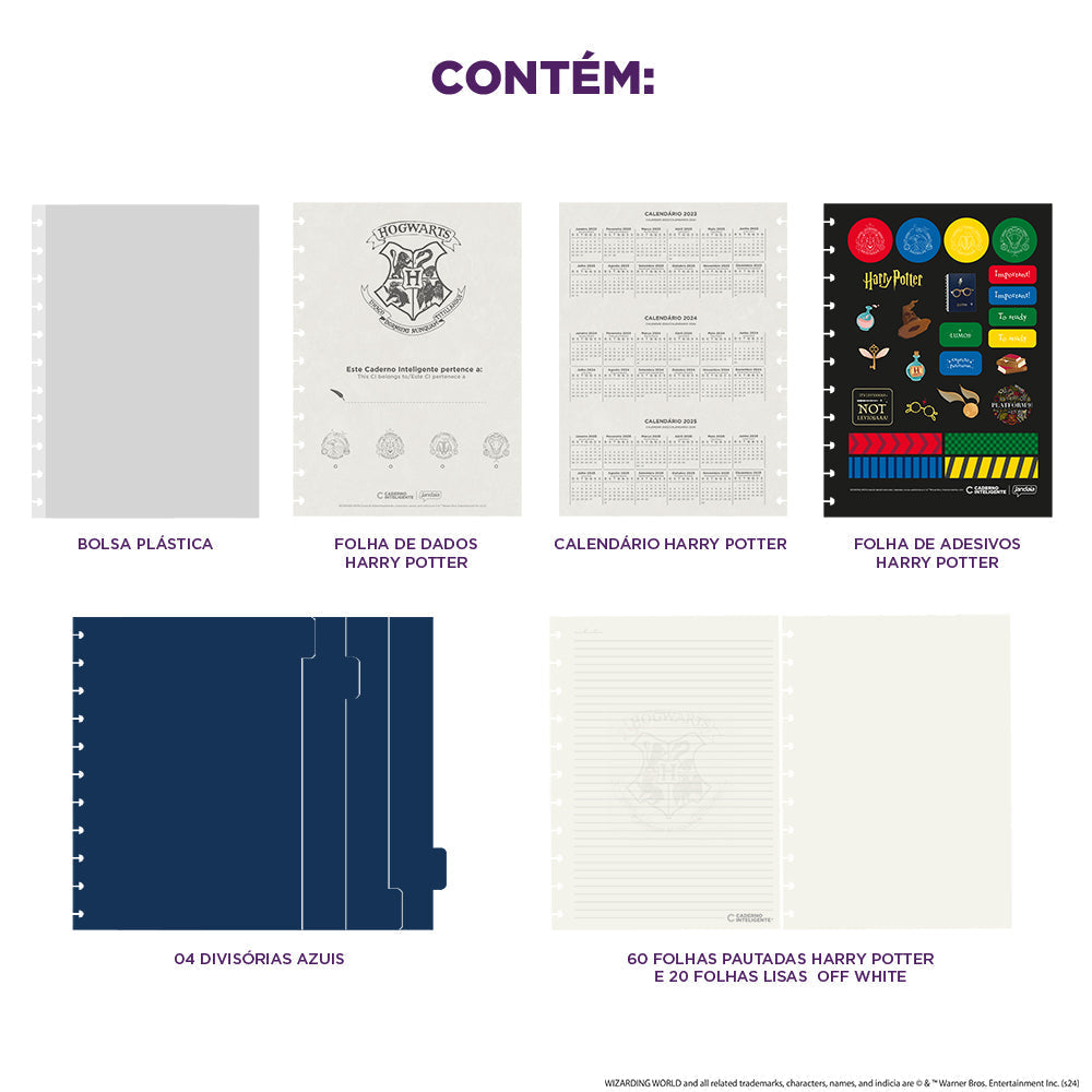 CADERNO CI BY HARRY POTTER CHAPÉU SELETOR Caderno Inteligente ®