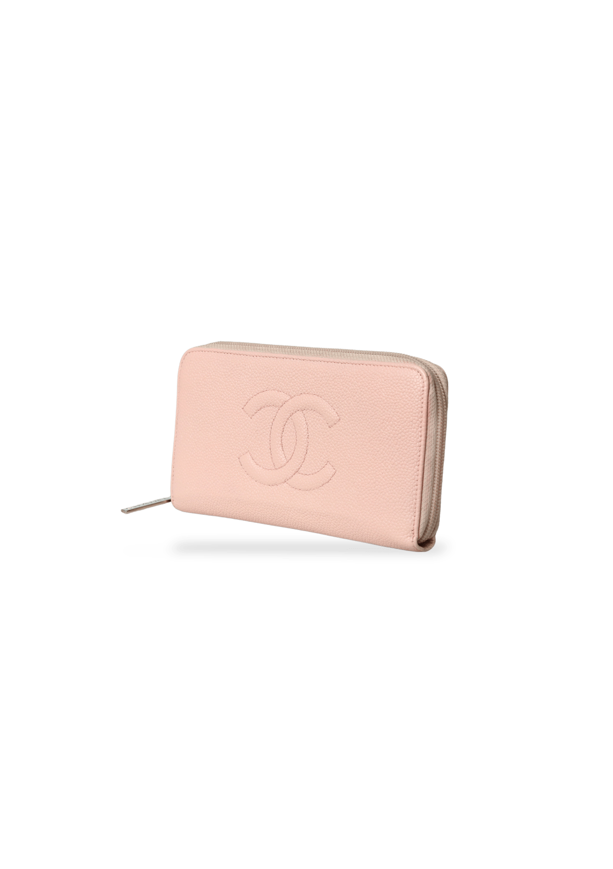 CC ZIP AROUND WALLET CAVIAR
