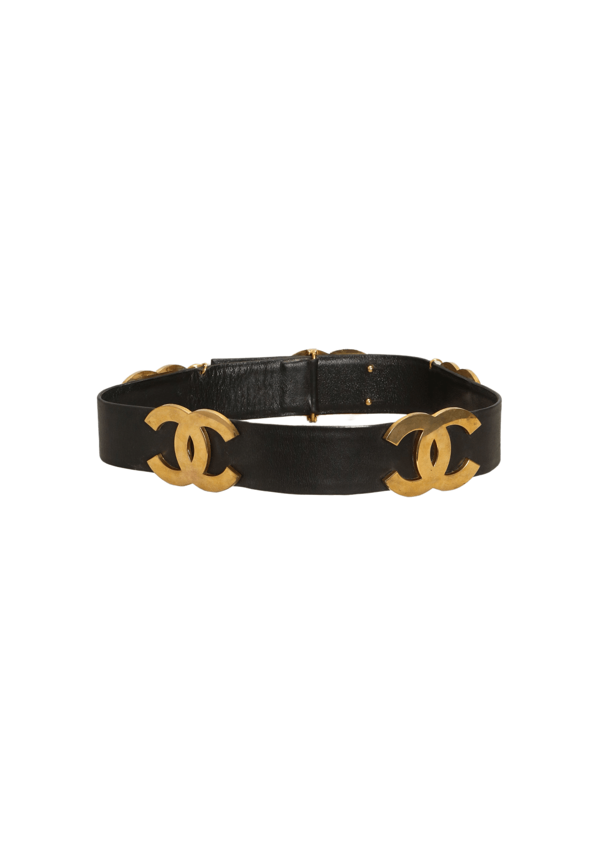 VINTAGE CC LEATHER BELT 85