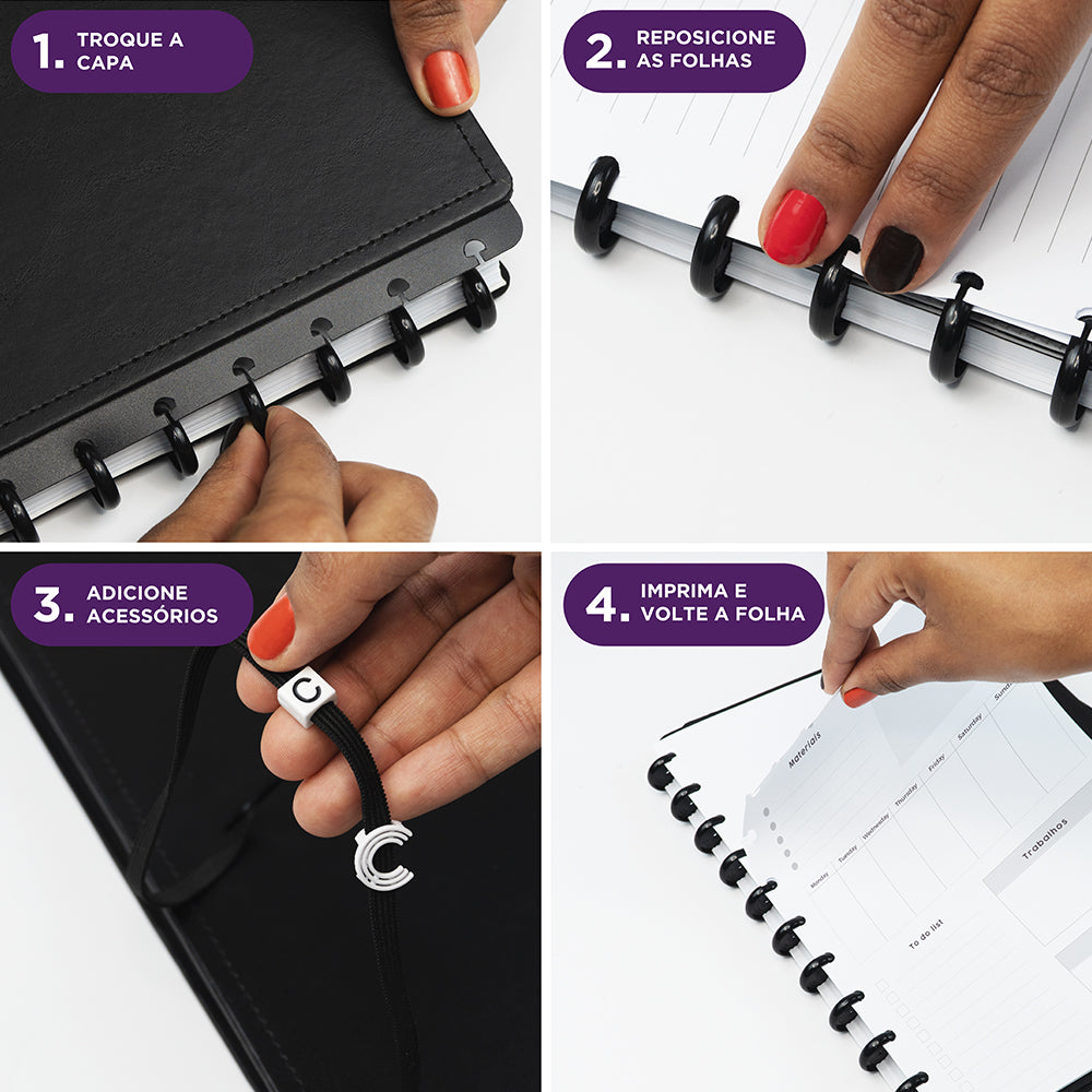 Caderno Rose Key by Isabela Akkari Caderno Inteligente ®