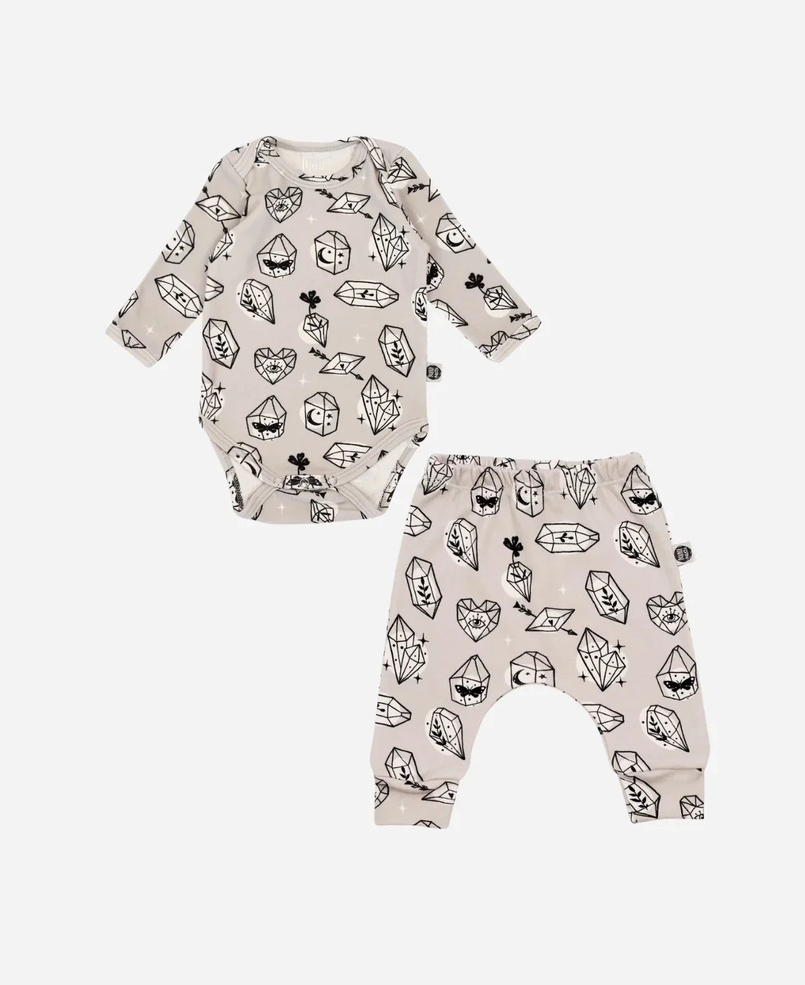 Conjunto Body Manga Longa e Calça Bebê | Crystal