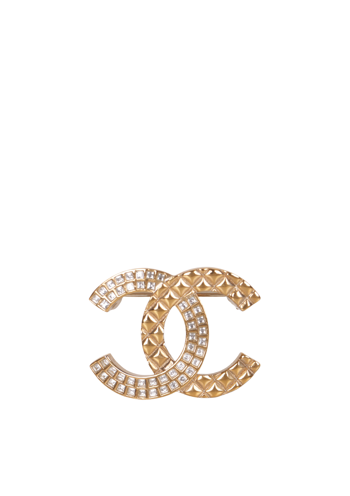 CC CRYSTAL BROOCH