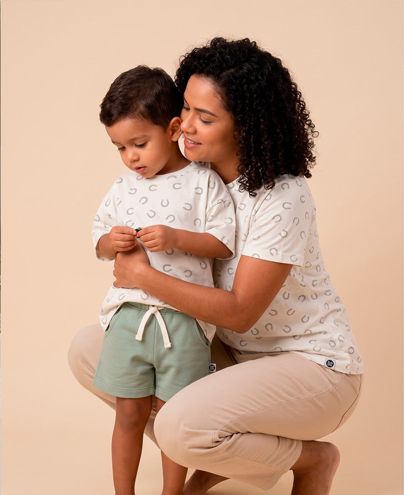 Kit Tal Mãe Tal Filho Camiseta Adulto + Camiseta Infantil | Lucky