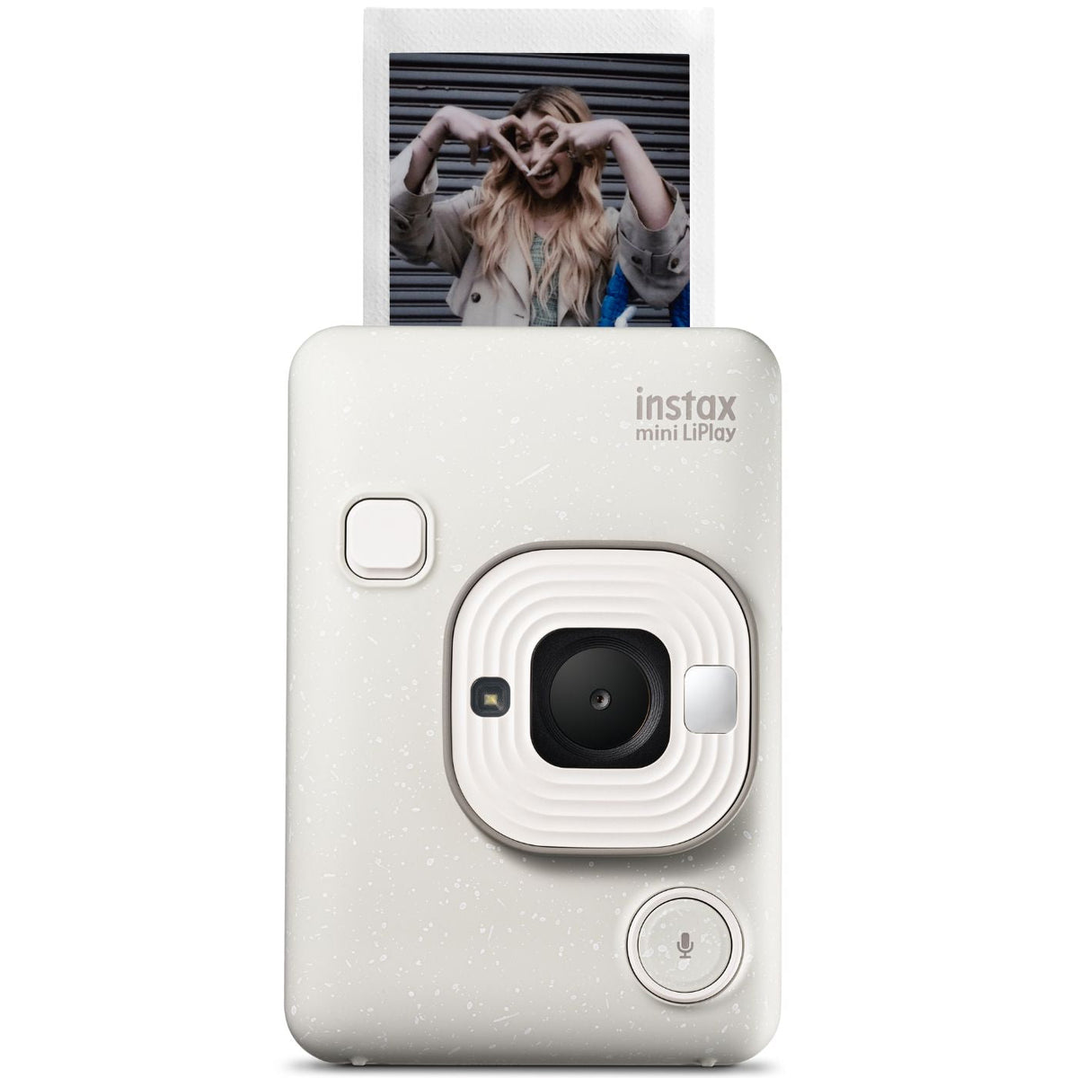 Combo Câmera Instantânea Fujifilm instax mini LiPlay™ Misty White + Filme instax™ a sua escolha 10 fotos