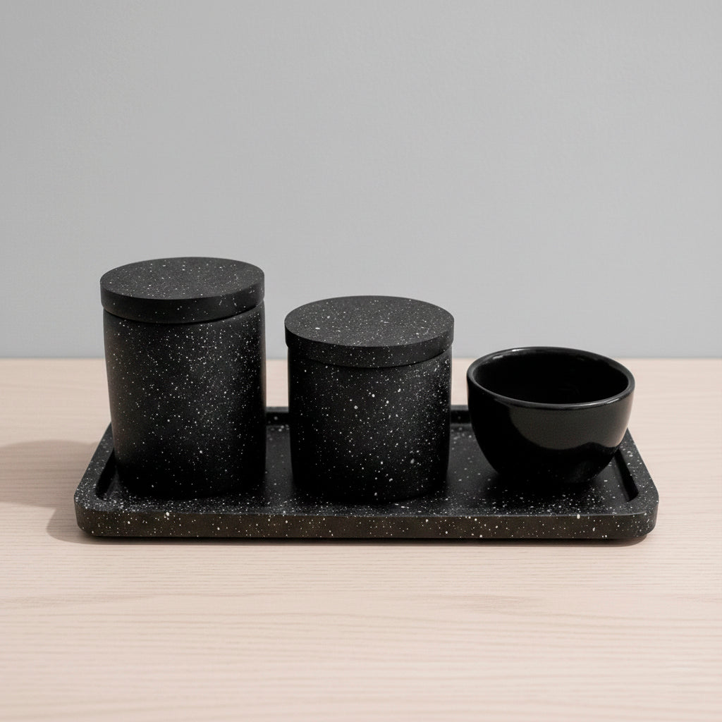 KIT DE HIGIENE GRANILITE PRETO
