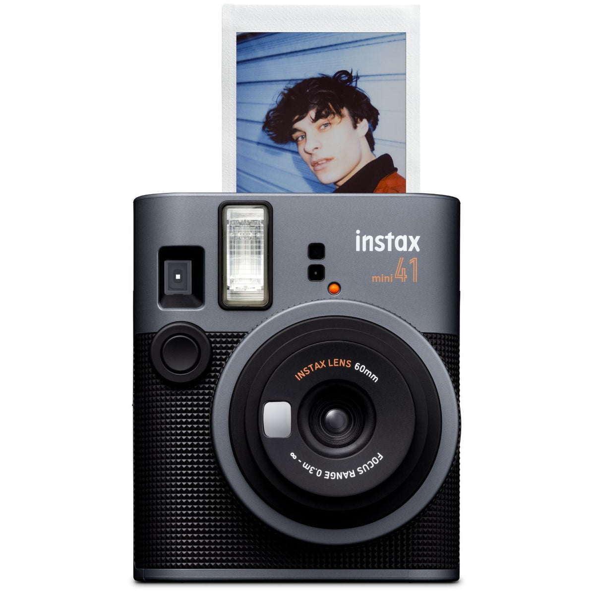 Combo Câmera Instantânea Fujifilm instax mini 41™ Preta + Filme Fujifilm instax™ mini Branco 20 Fotos
