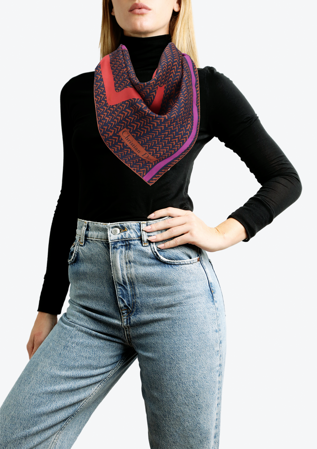 PRINTED SILK SCARF
