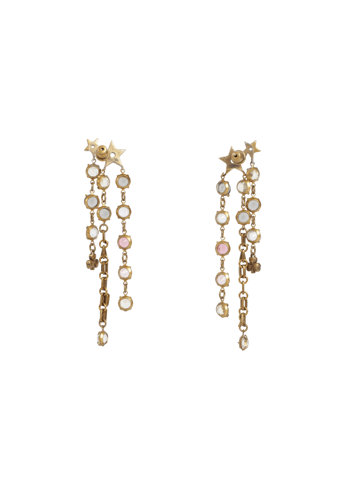 J'ADIOR STAR CRYSTAL DROP EARRINGS