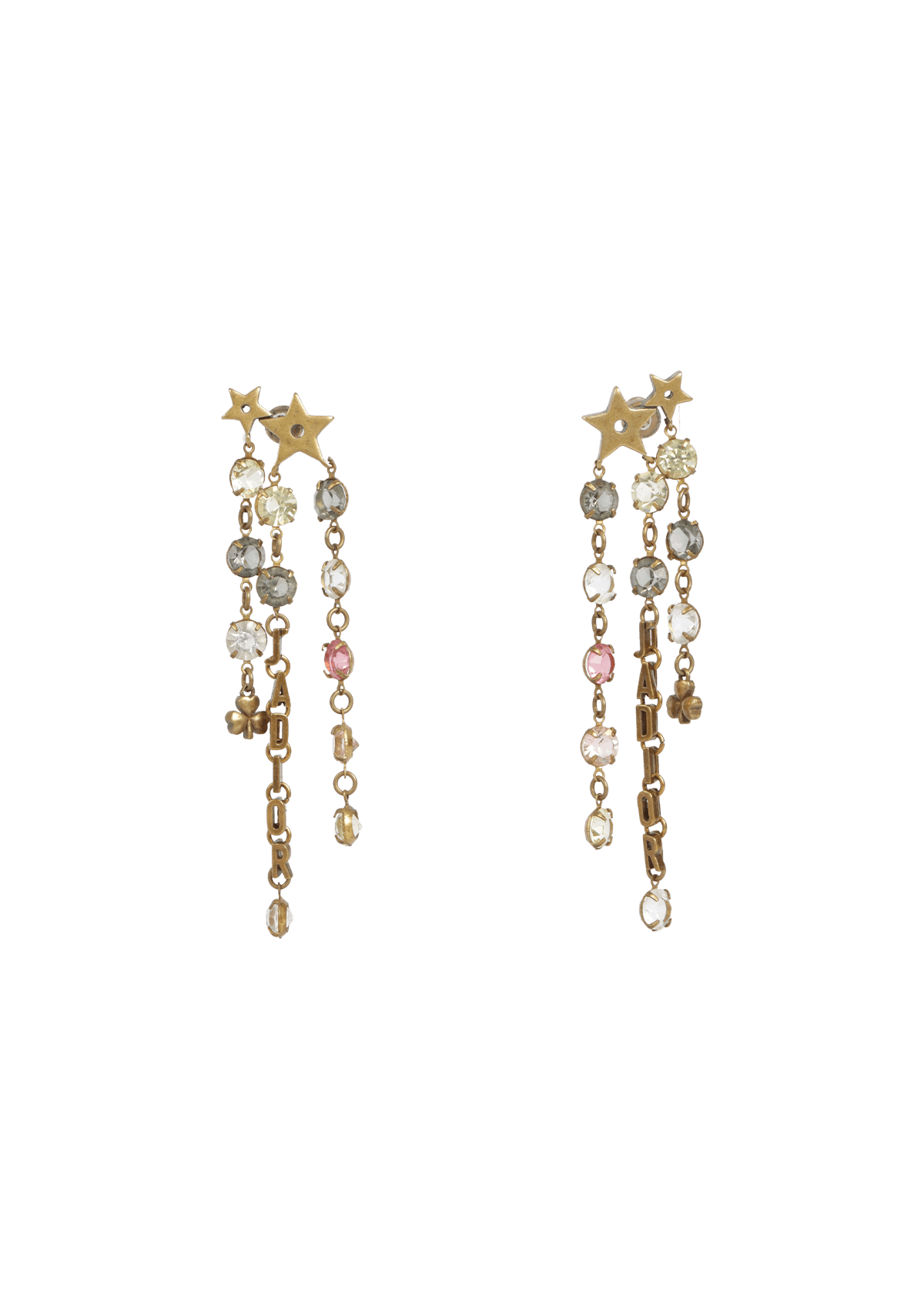 J'ADIOR STAR CRYSTAL DROP EARRINGS