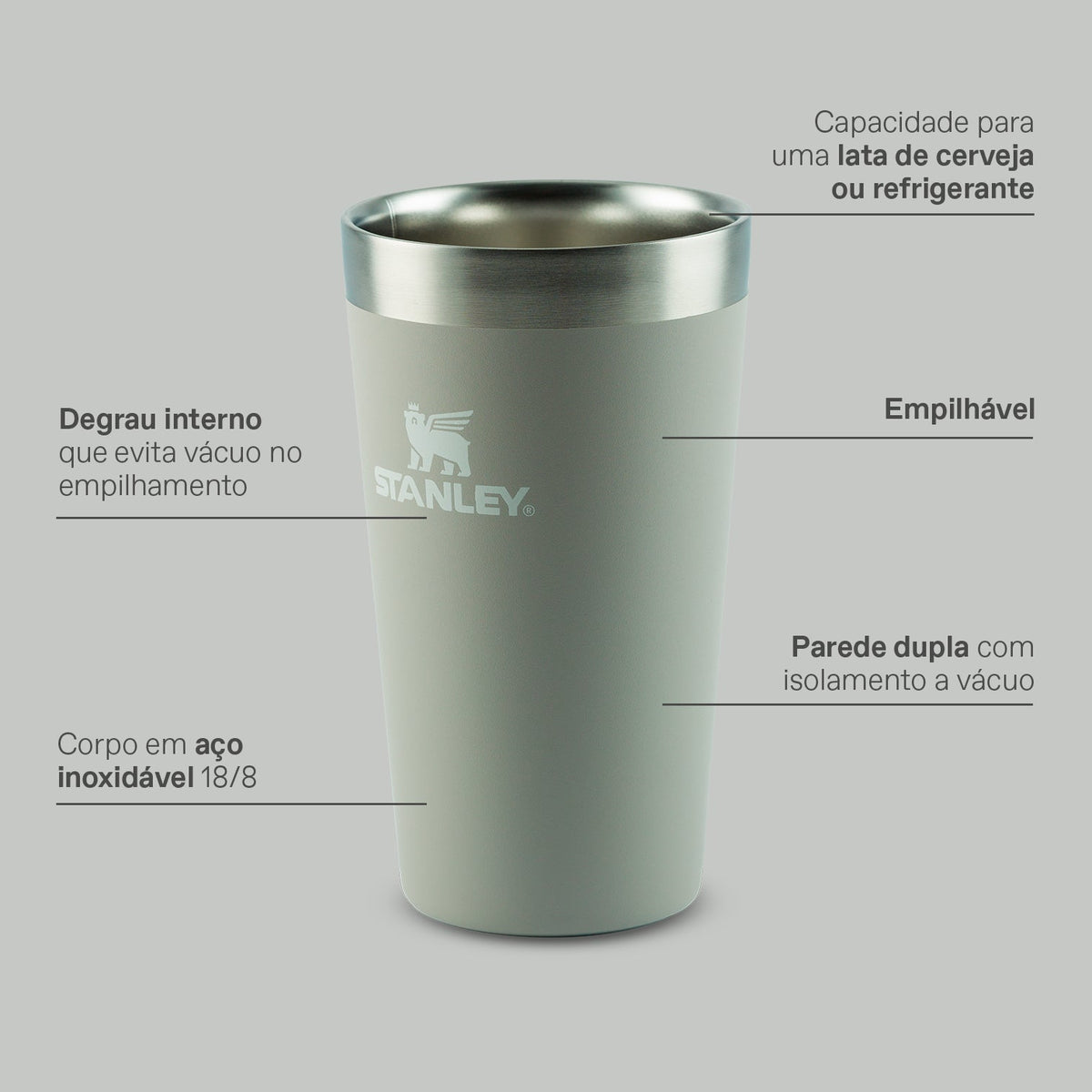 Copo Térmico Stanley Soft Orchid | 354ml