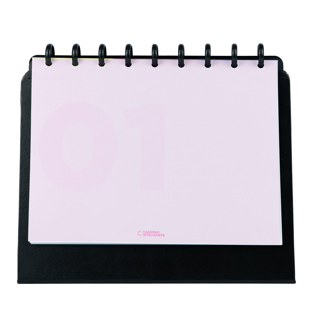 Folha do Planner de Mesa Black, Médio.
