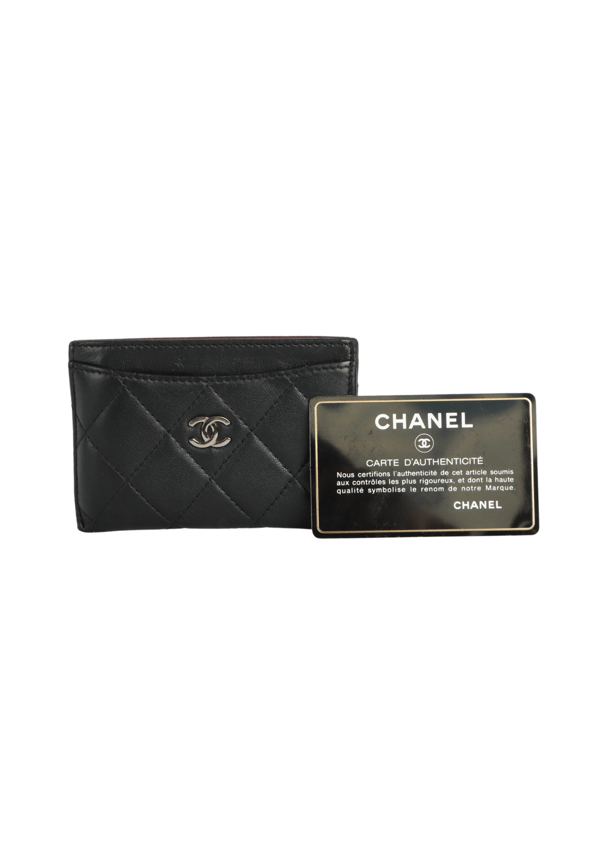 INTERLOCKING CC LOGO CARD HOLDER