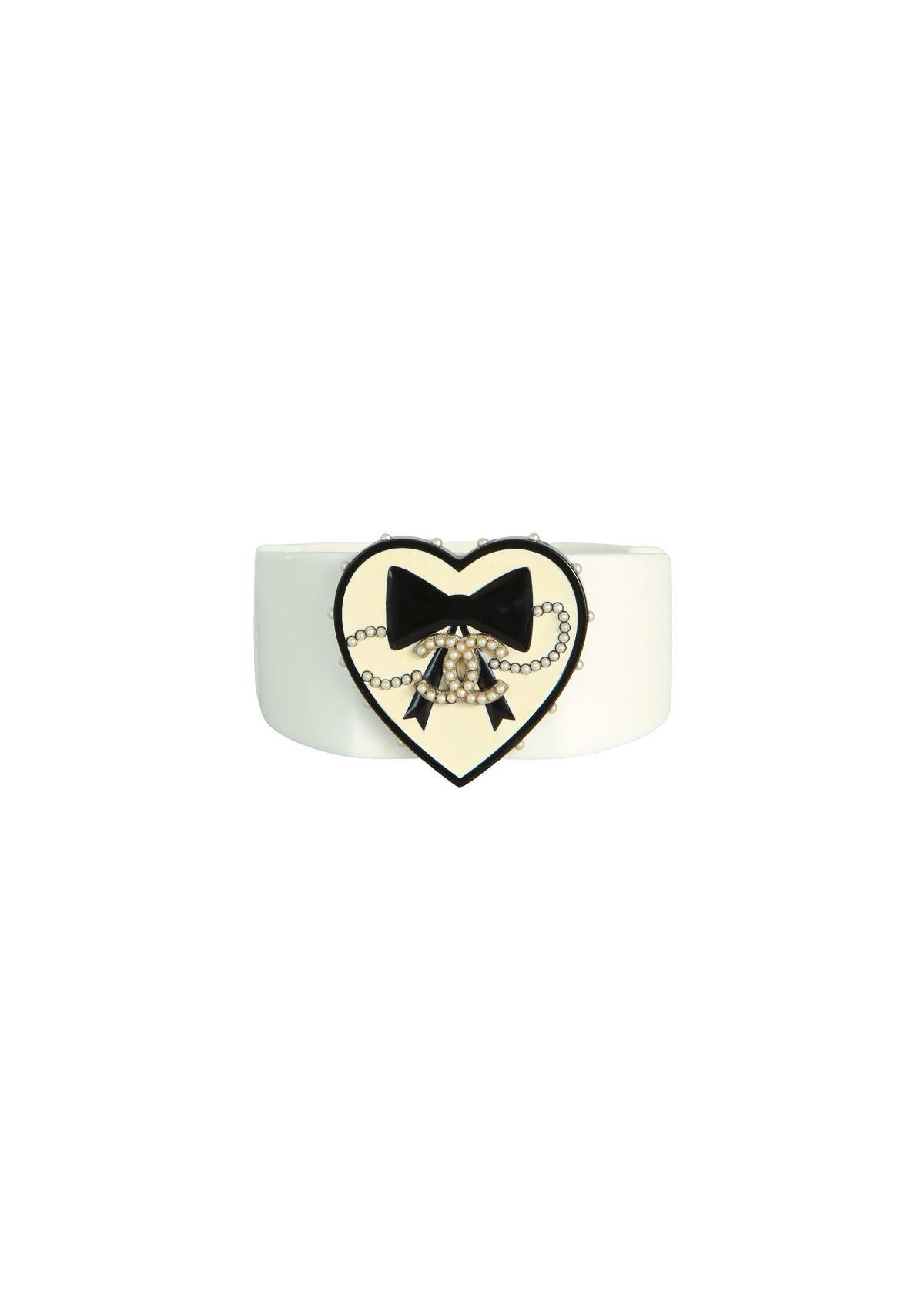 CC HEART BANGLE BRACELET