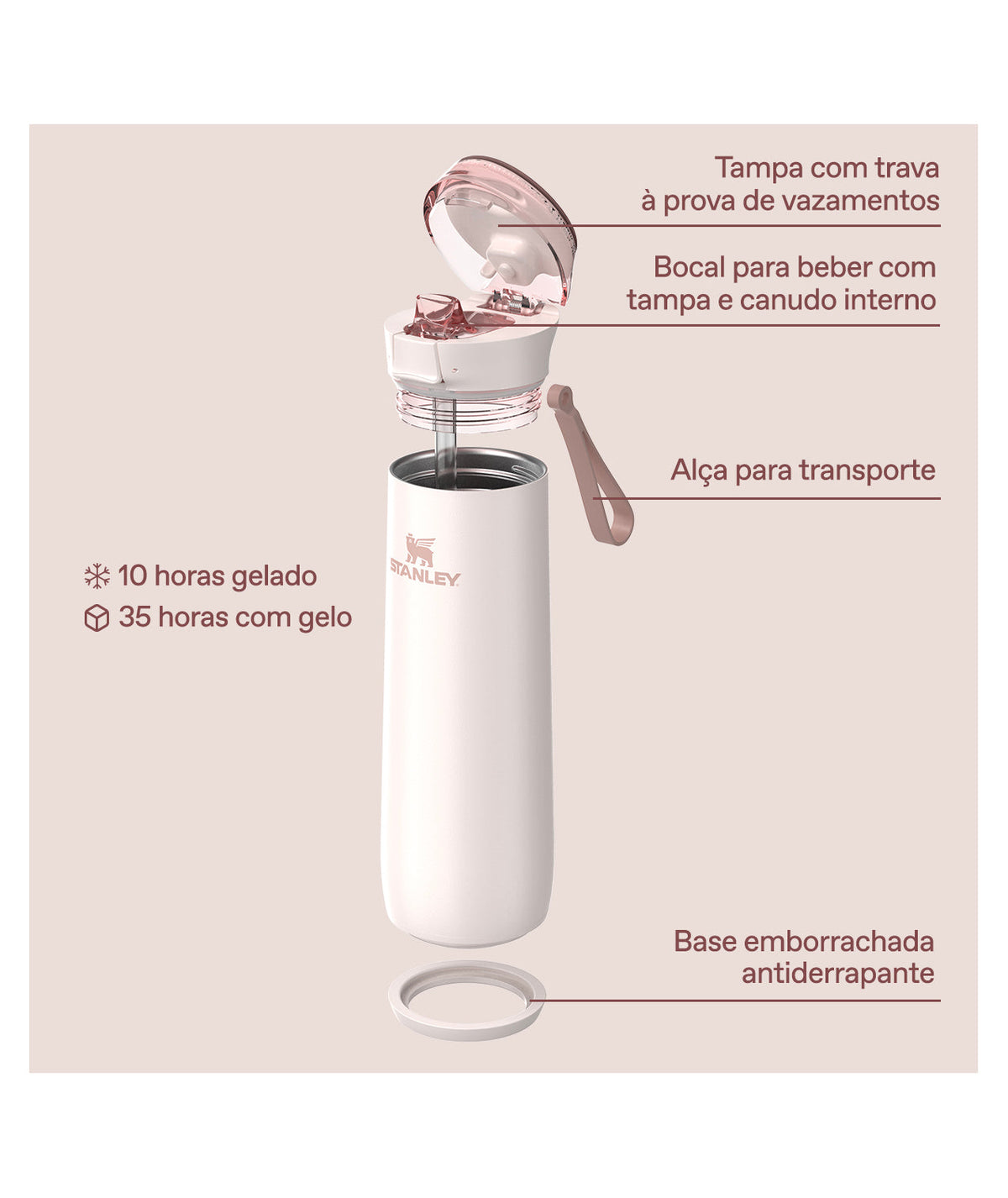Garrafa Térmica Flowstate™ Spring Ash | 591ml