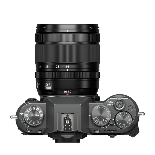 Kit Câmera Digital Mirrorless Fujifilm X-T50 Charcoal + Lente Fujinon XF16-50mm F2.8-4.8 R LM WR