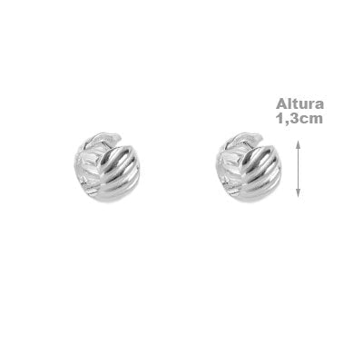 Argola de Prata Trabalhada - 55606