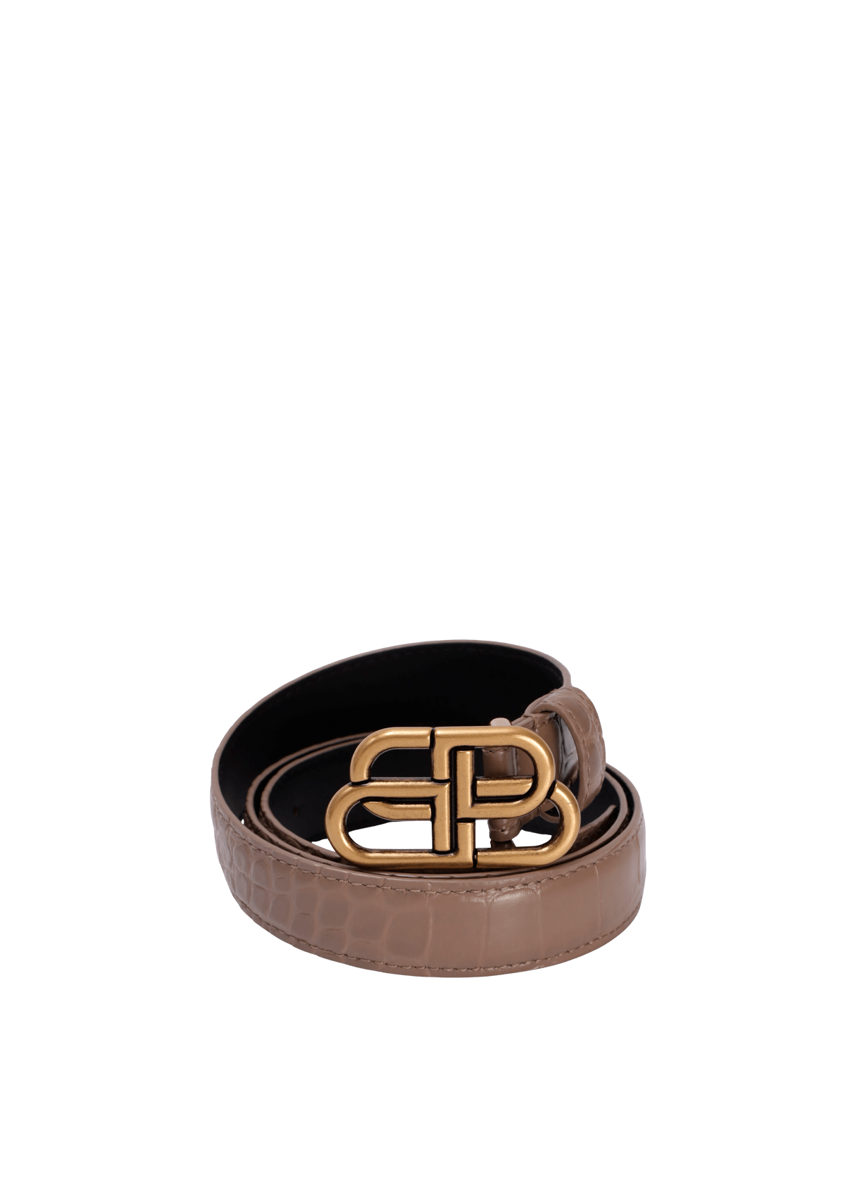 CROCODILE EMBOSSED BB BELT 75