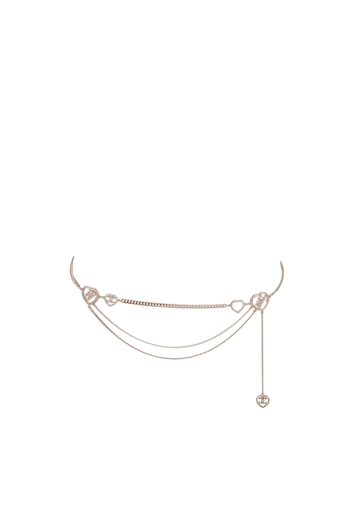 INTERLOCKING CC LOGO WAIST BELT