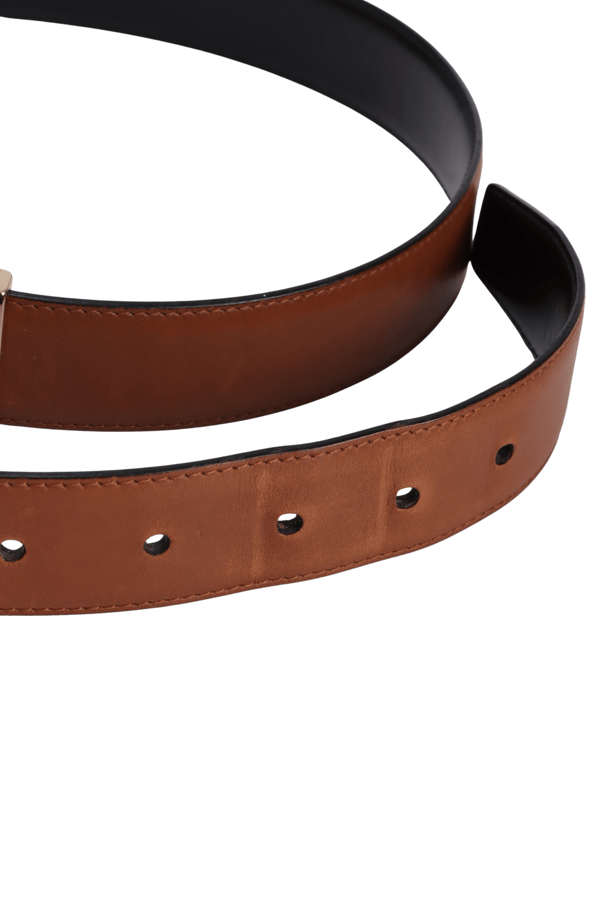 REVERSIBLE LEATHER BELT 85