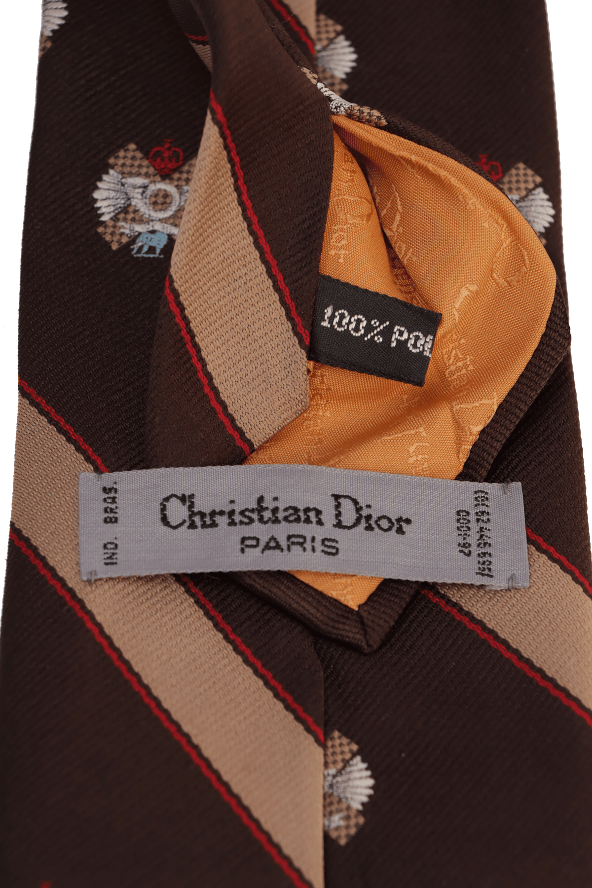 VINTAGE PRINTED SILK TIE