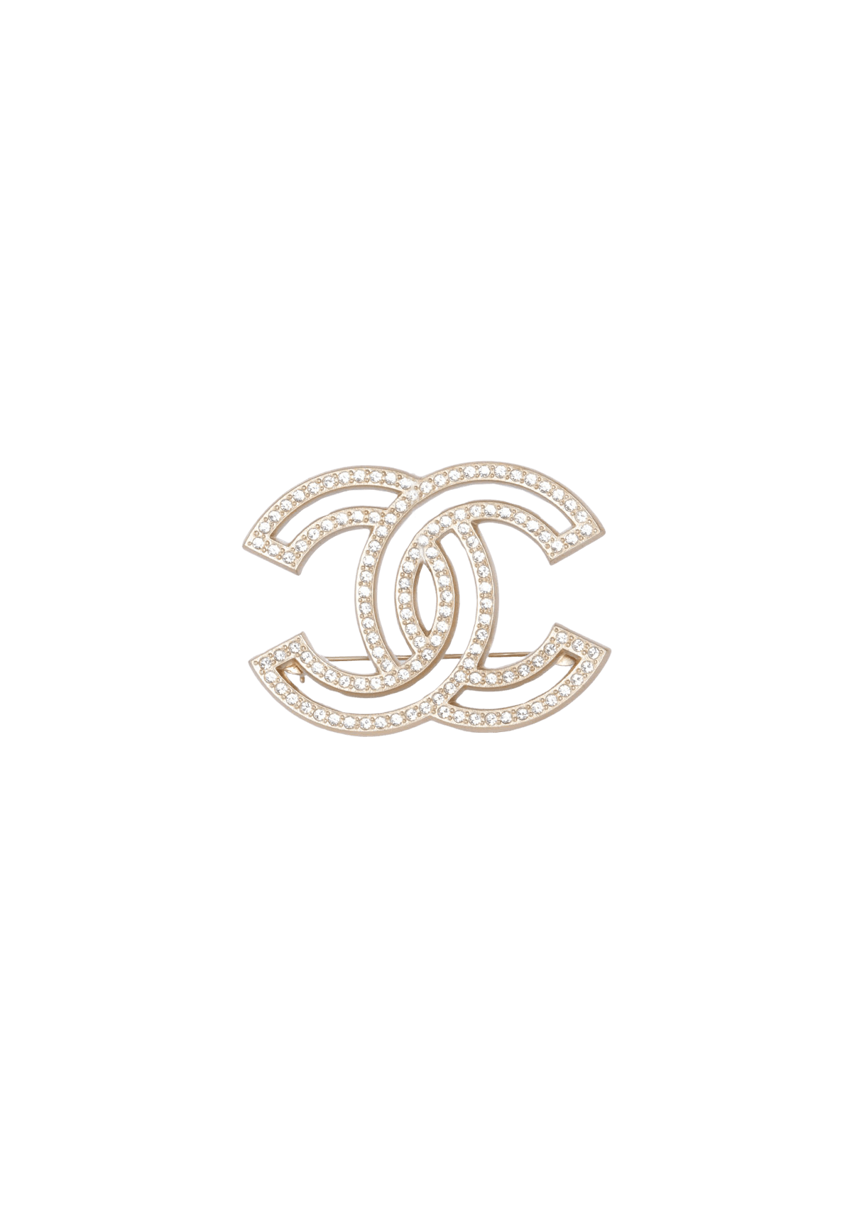 CC CRYSTAL BROOCH