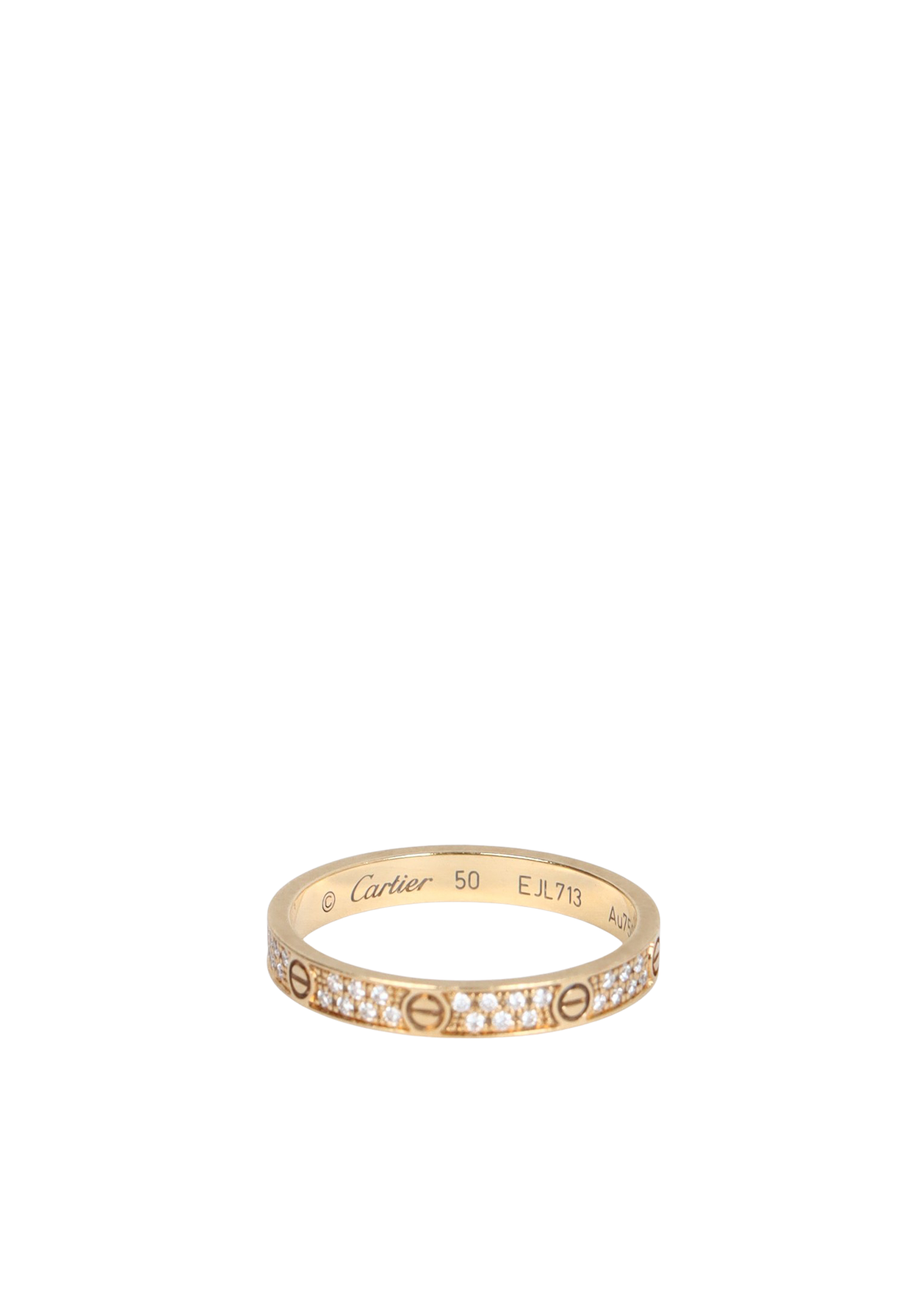 SMALL DIAMOND LOVE 18K RING 50