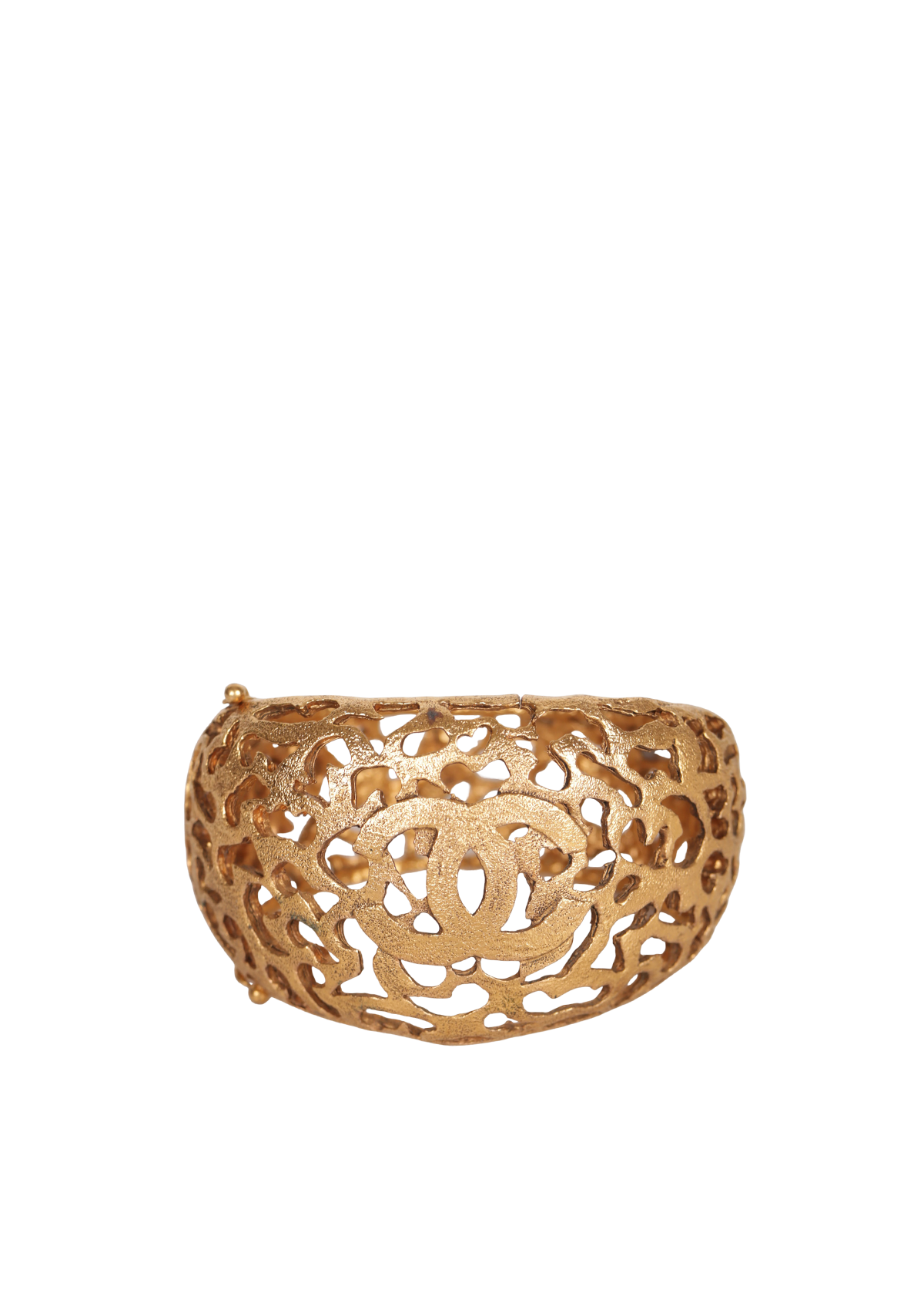 VINTAGE CC CUTOUT BANGLE BRACELET