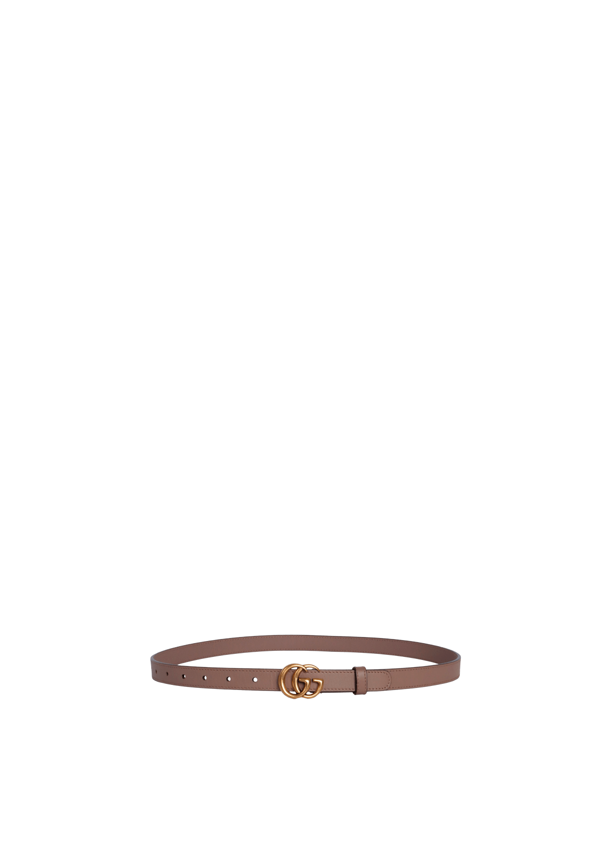 DOUBLE G LOGO THIN BELT 85