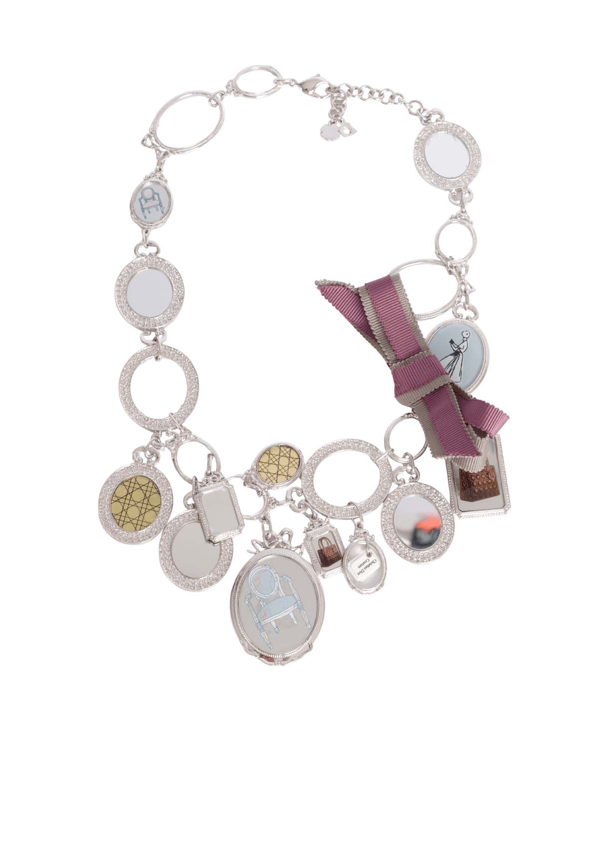 VINTAGE COUTURE CHARM PENDANT NECKLACE
