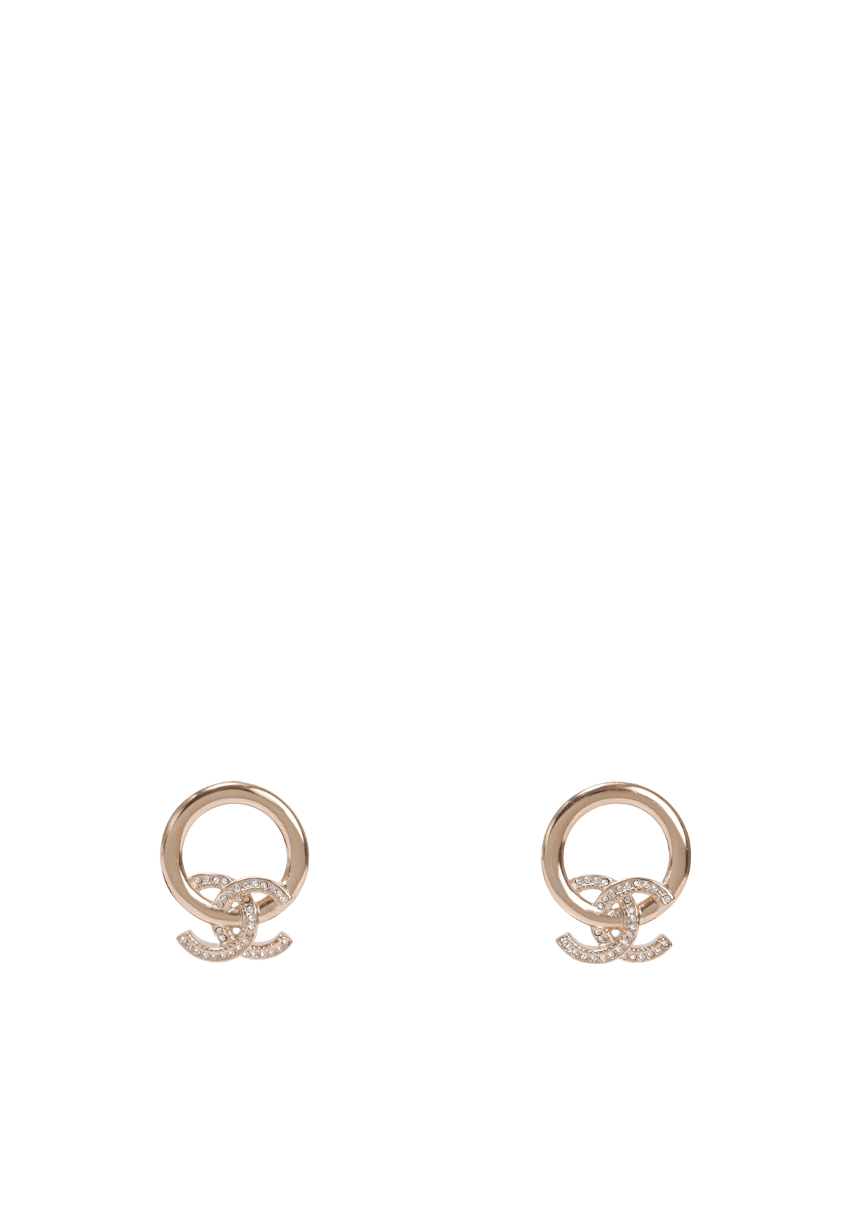 CC DROP HOOP EARRINGS