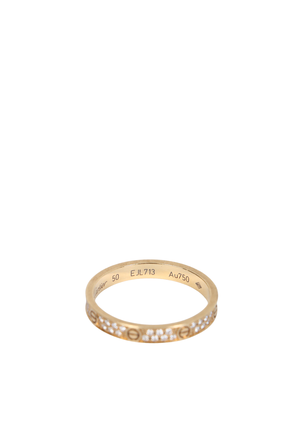 SMALL DIAMOND LOVE 18K RING 50