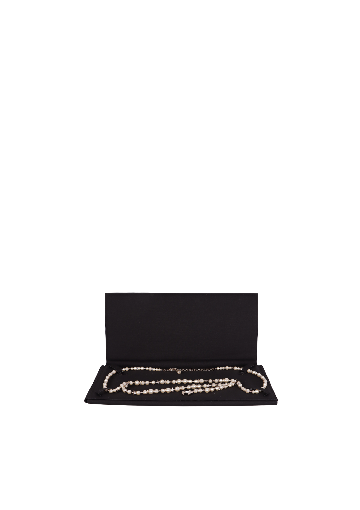INTERLOCKING CC LOGO PEARL WAIST BELT