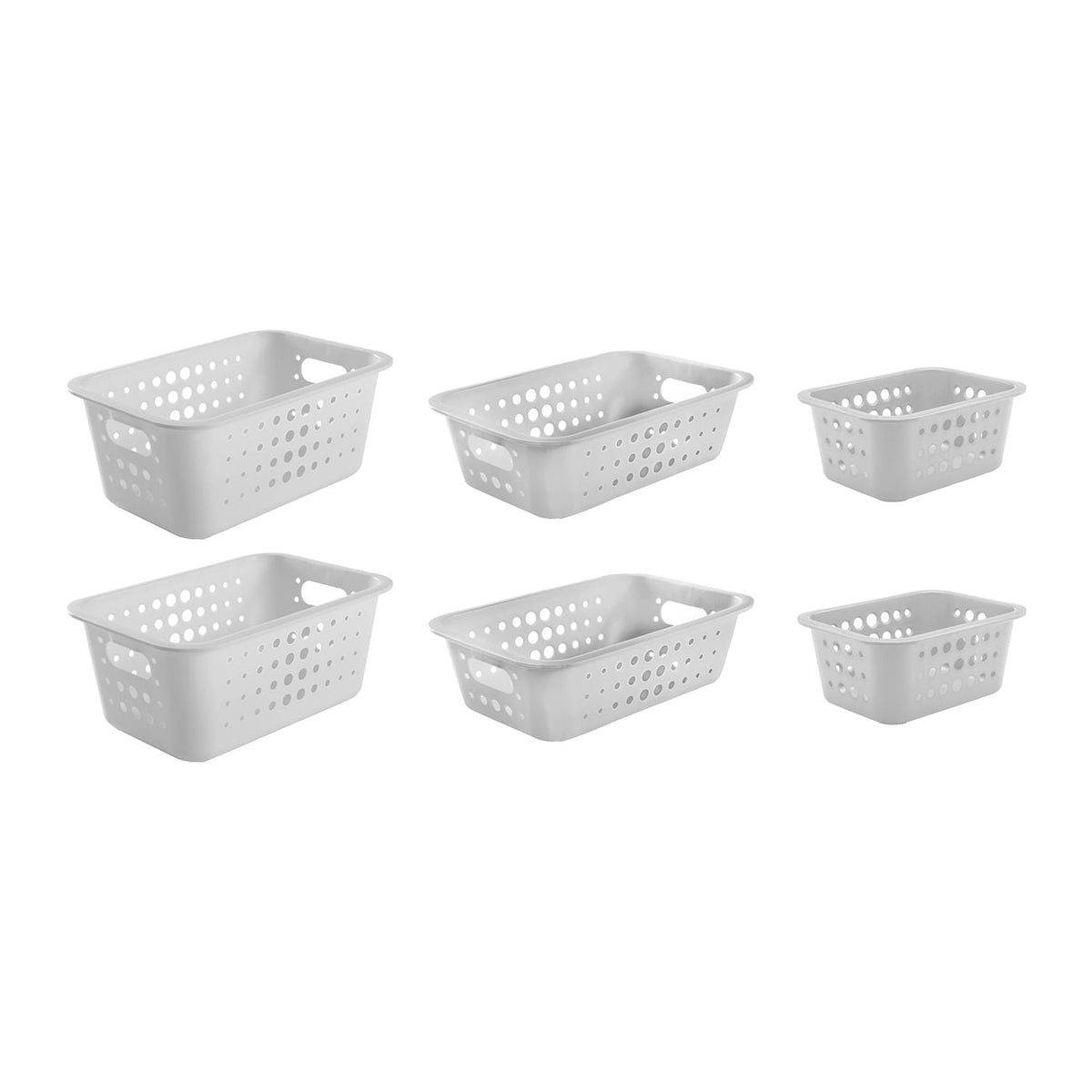 Kit de Cestas Organizadoras Ou 6 Peças - Ou