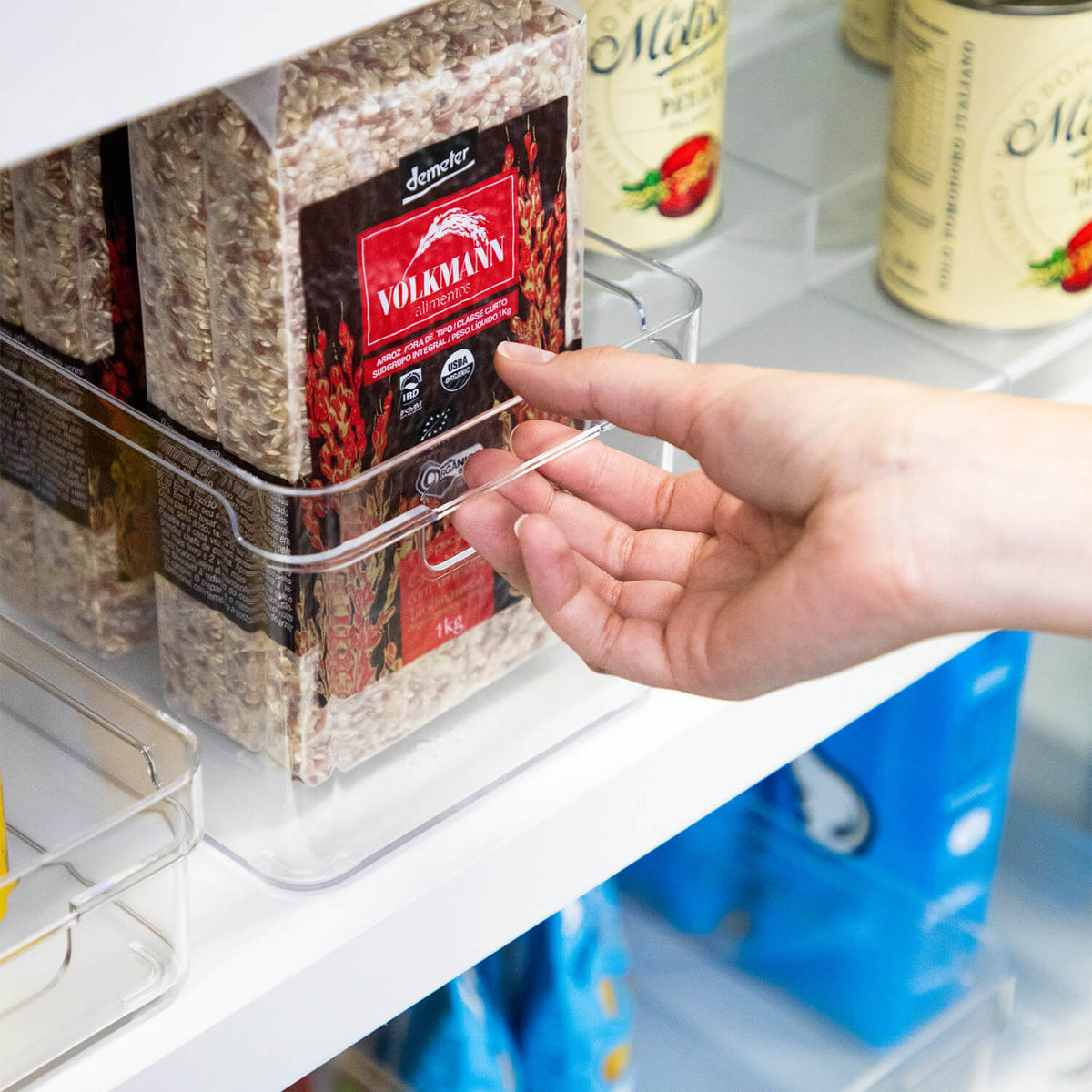 Kit de organizador de armários Ou 4 peças 30x15x13 Linha Clear - Ou