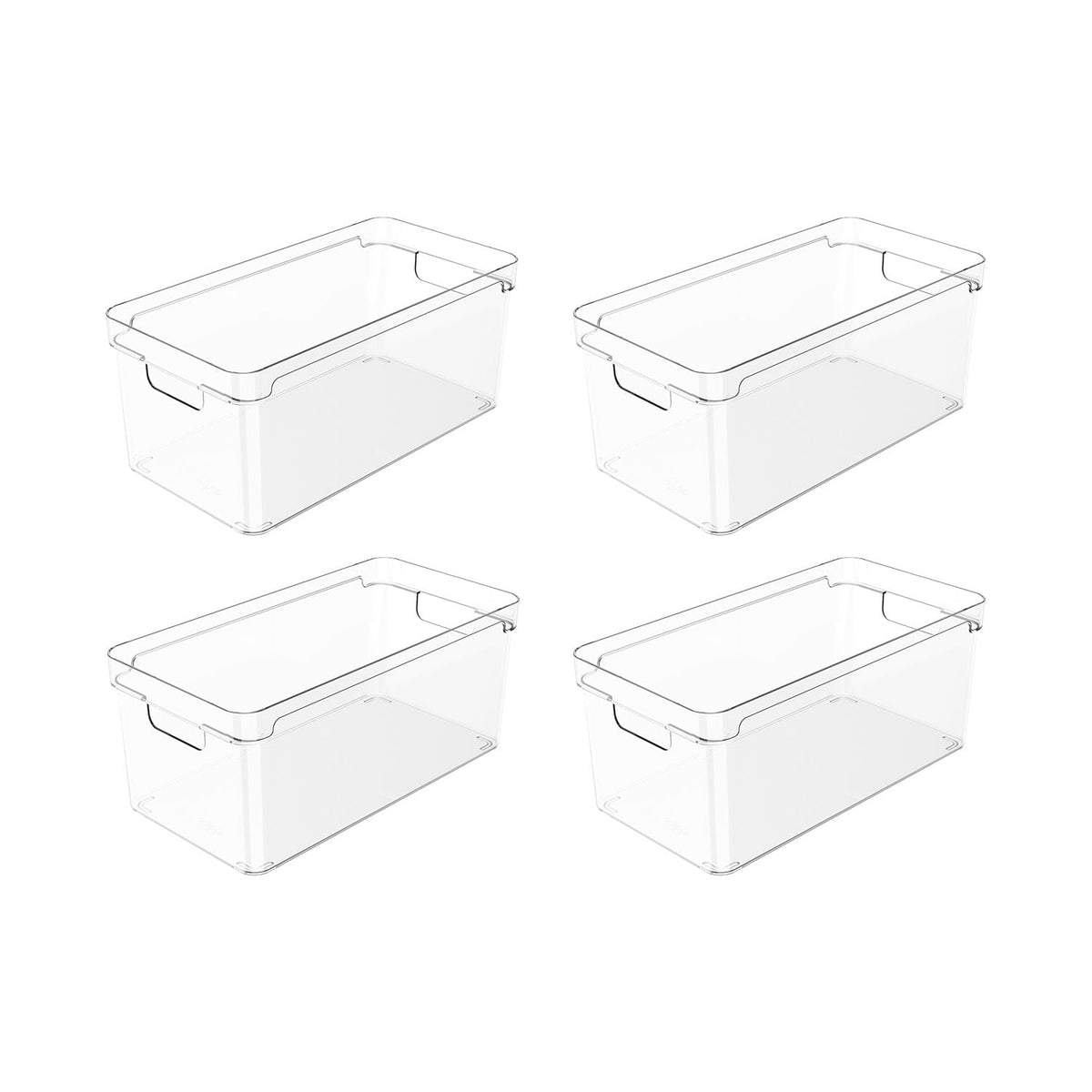 Kit de organizador de armários Ou 4 peças 30x15x13 Linha Clear - Ou